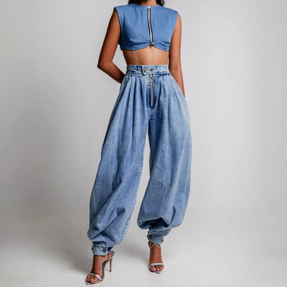 REBEL | DENIM BALLOON JEANS