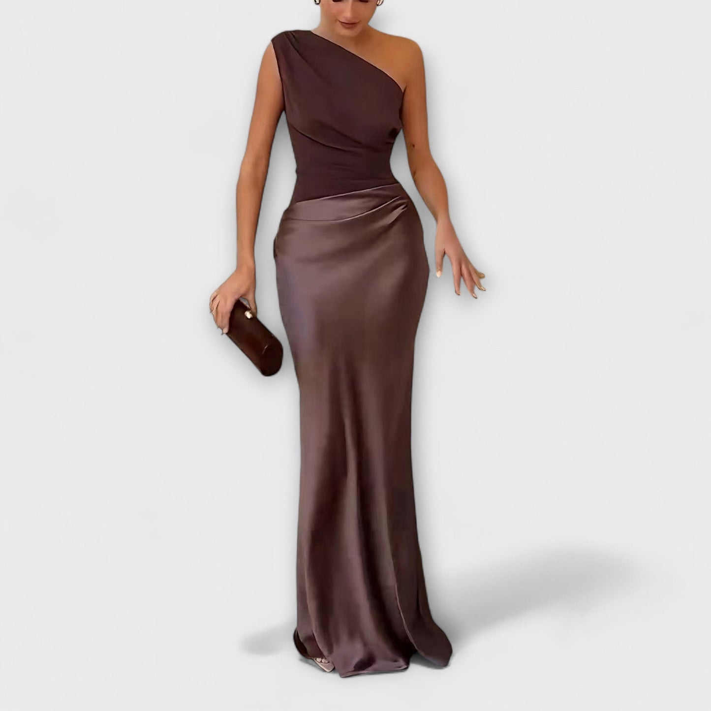 AVA | ONE-SHOULDER MAXI DRESS