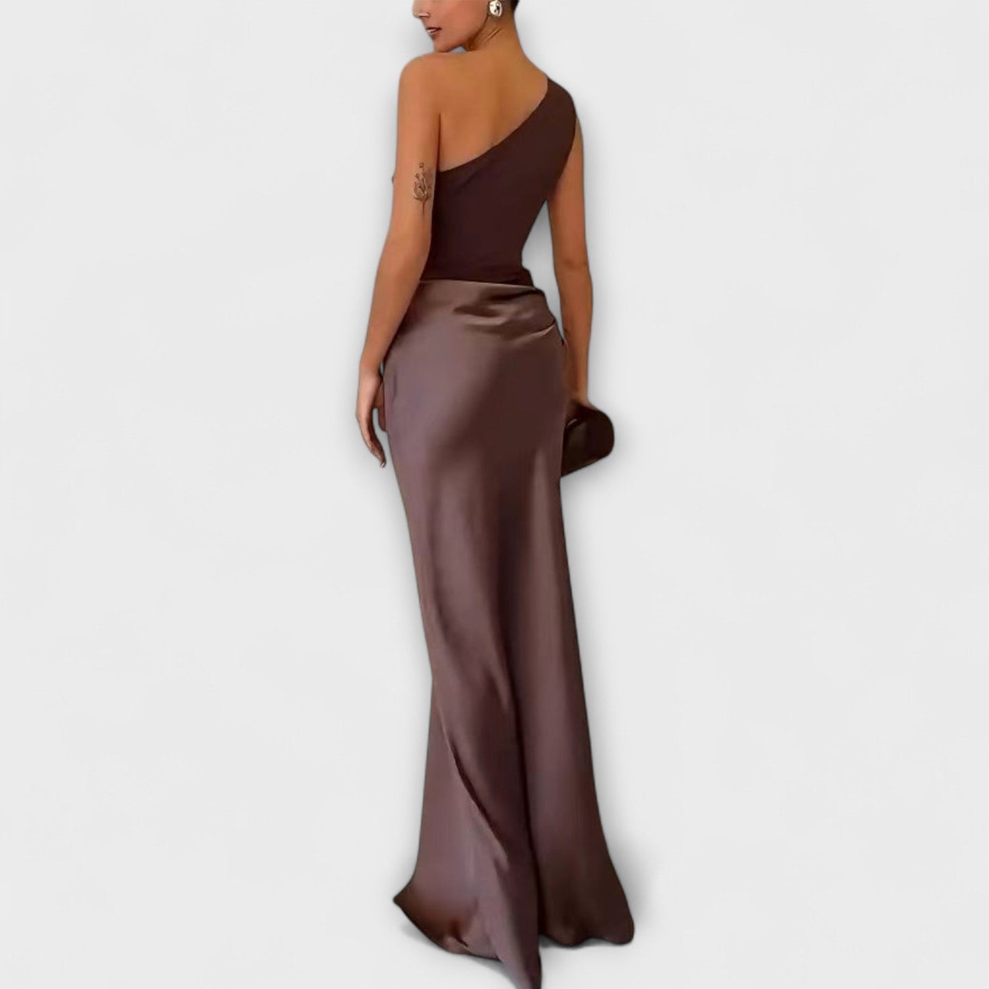 AVA | ONE-SHOULDER MAXI DRESS
