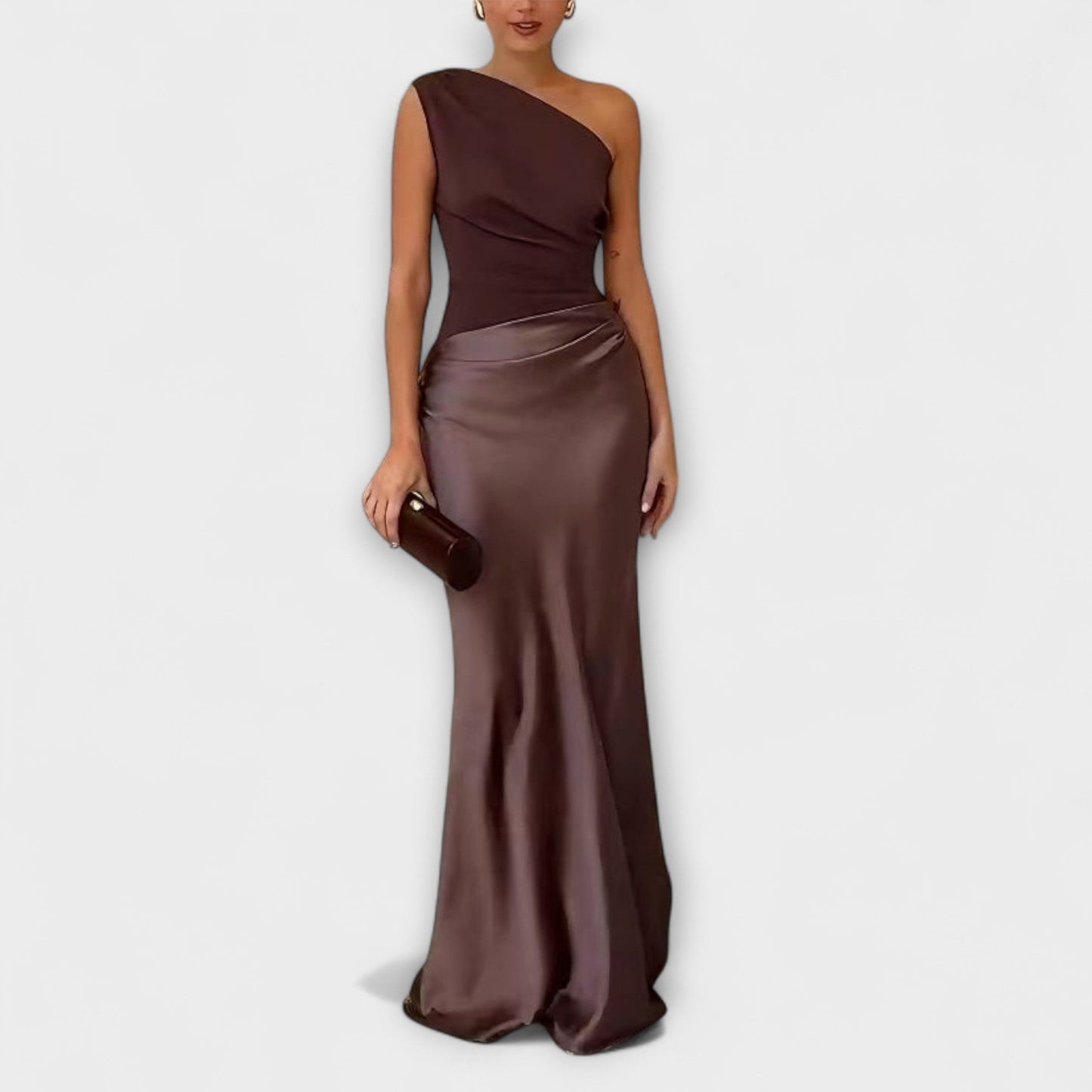 AVA | ONE-SHOULDER MAXI DRESS