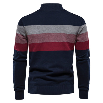 DAVID | COTTON HALF ZIP SWEATER