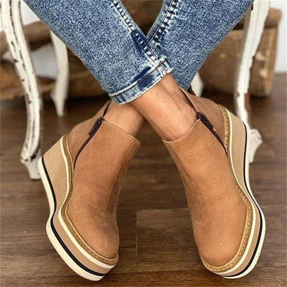 ZARA | ELEVATED LEATHER BOOTS
