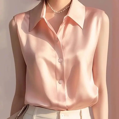 MIRANDA | SATIN SUMMER BLOUSE
