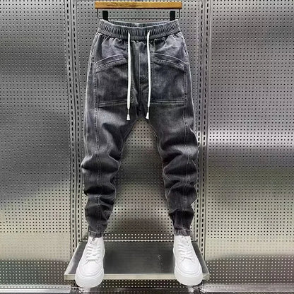 LEO | DENIM JOGGER STYLE TROUSERS