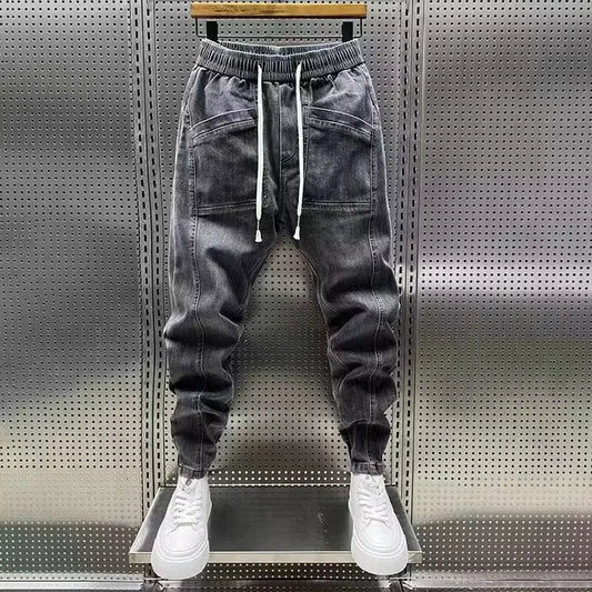 LEO | DENIM JOGGER STYLE TROUSERS