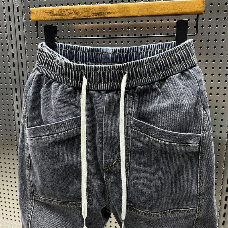 LEO | DENIM JOGGER STYLE TROUSERS