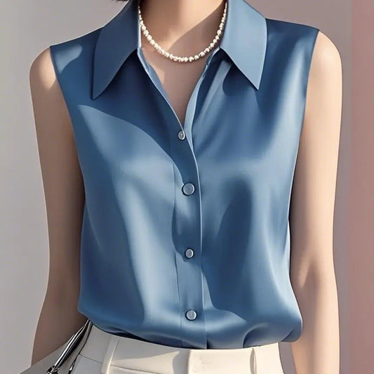 MIRANDA | SATIN SUMMER BLOUSE