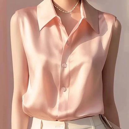 MIRANDA | SATIN SUMMER BLOUSE