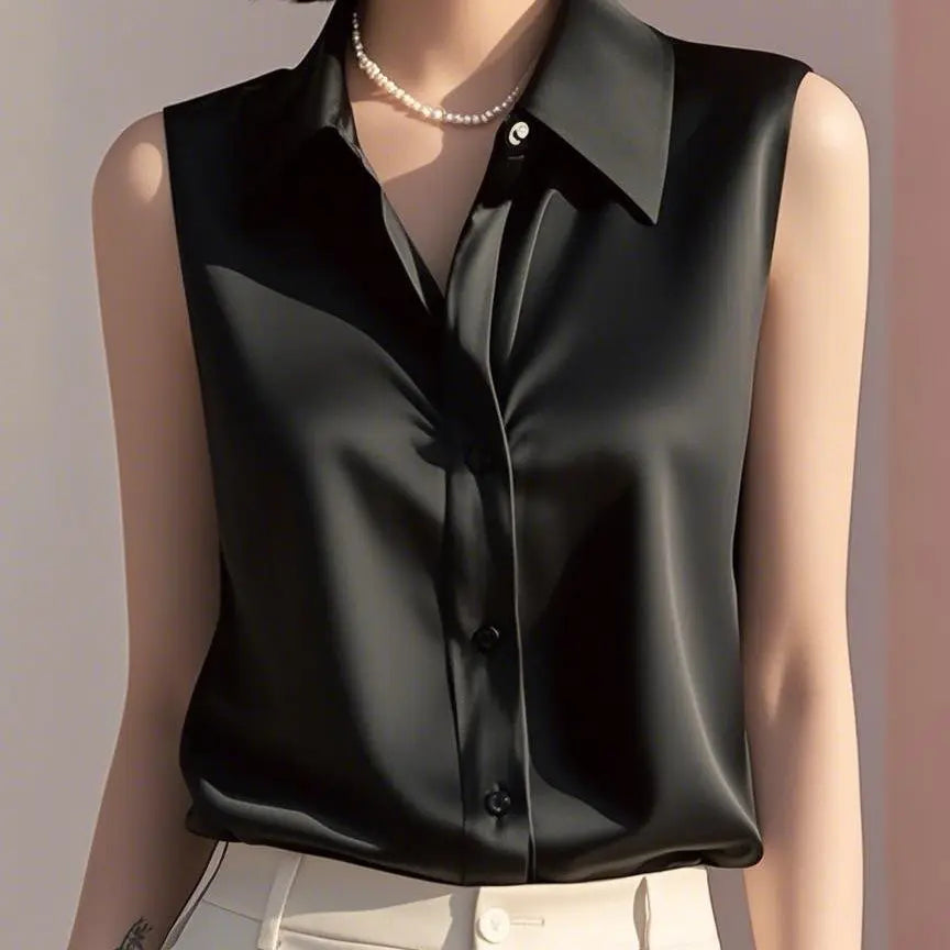 MIRANDA | SATIN SUMMER BLOUSE