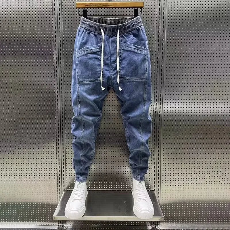 LEO | DENIM JOGGER STYLE TROUSERS