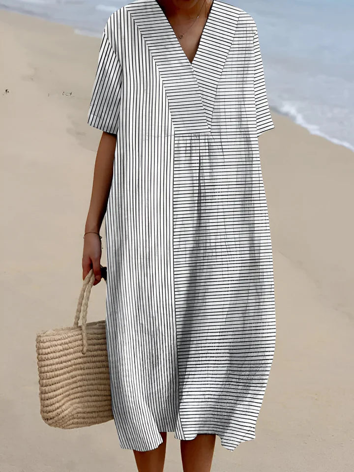 TAYA | ELEGANT GEOMETRIC DRESS