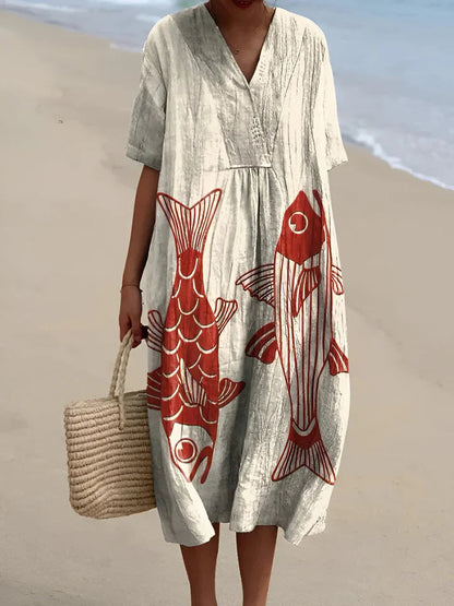 TAYA | ELEGANT GEOMETRIC DRESS