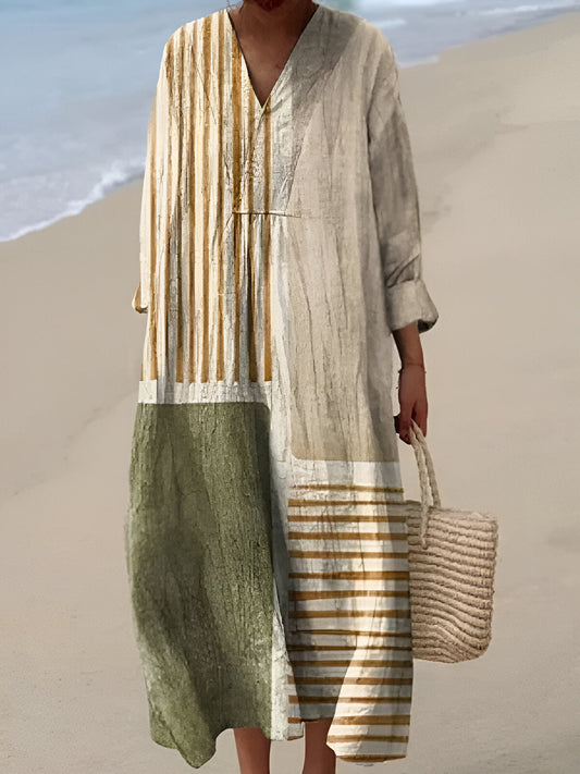 TAYA | ELEGANT GEOMETRIC DRESS