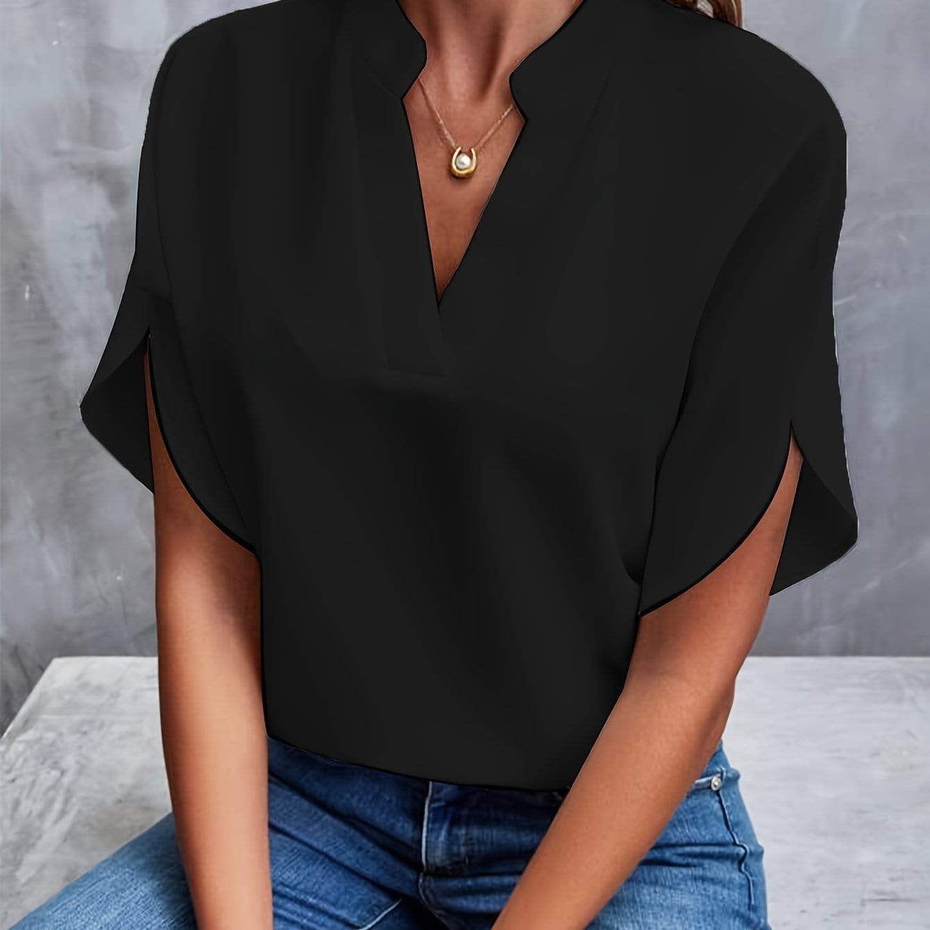 SOPHIE | DRAPED BLOUSE