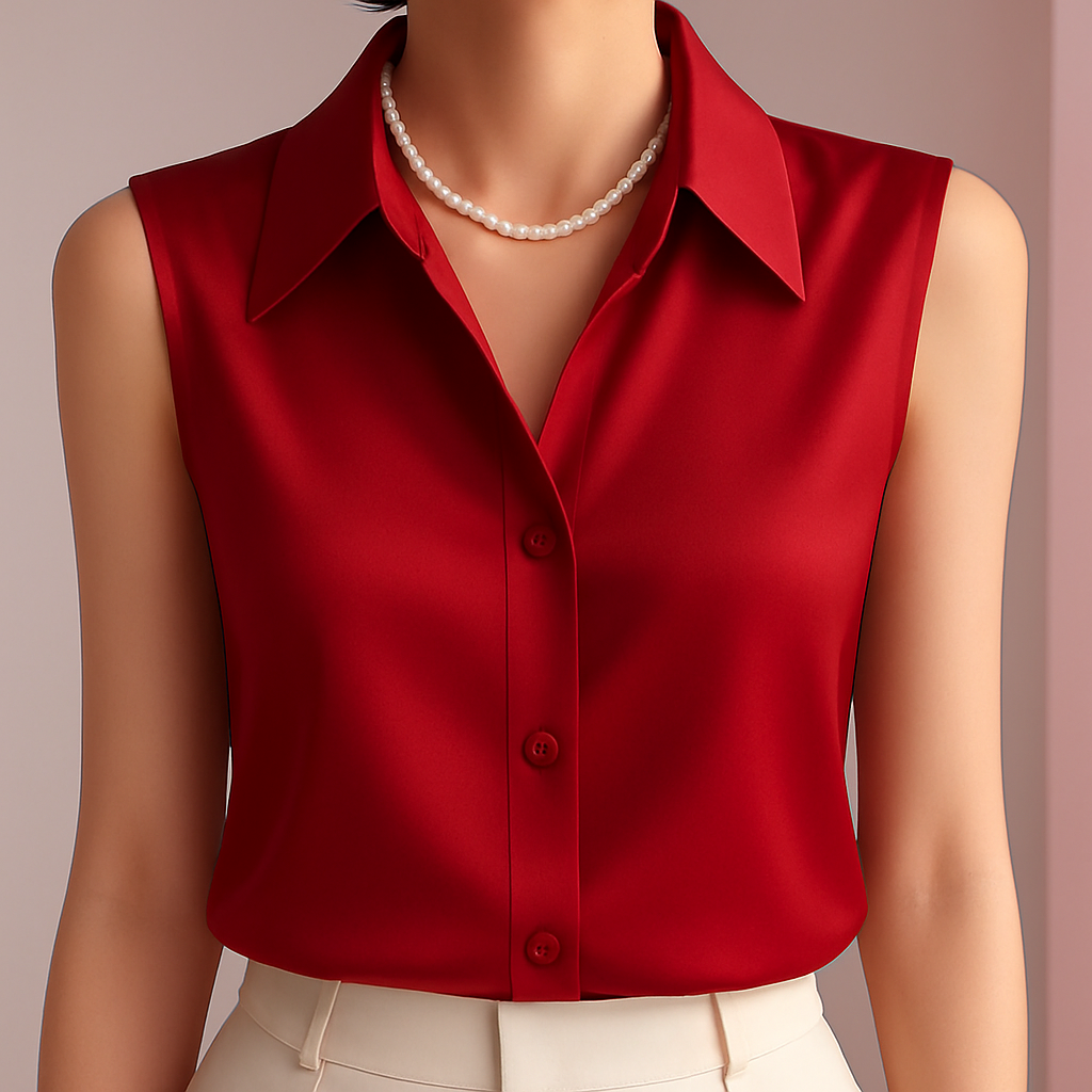 MIRANDA | SATIN SUMMER BLOUSE