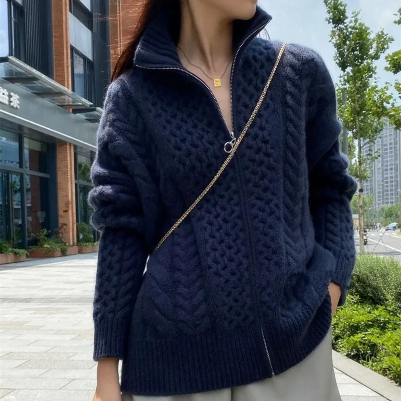 ARIA | CABLE-KNIT CARDIGAN