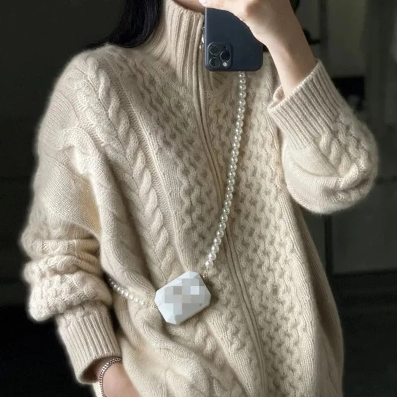 ARIA | CABLE-KNIT CARDIGAN