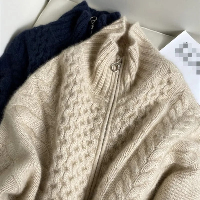 ARIA | CABLE-KNIT CARDIGAN
