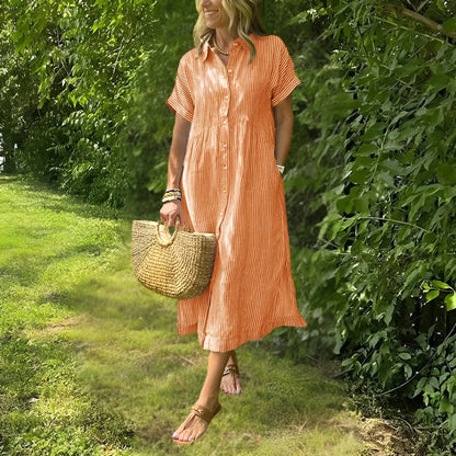 POPPY | FLATTERING STRIPED DRESS