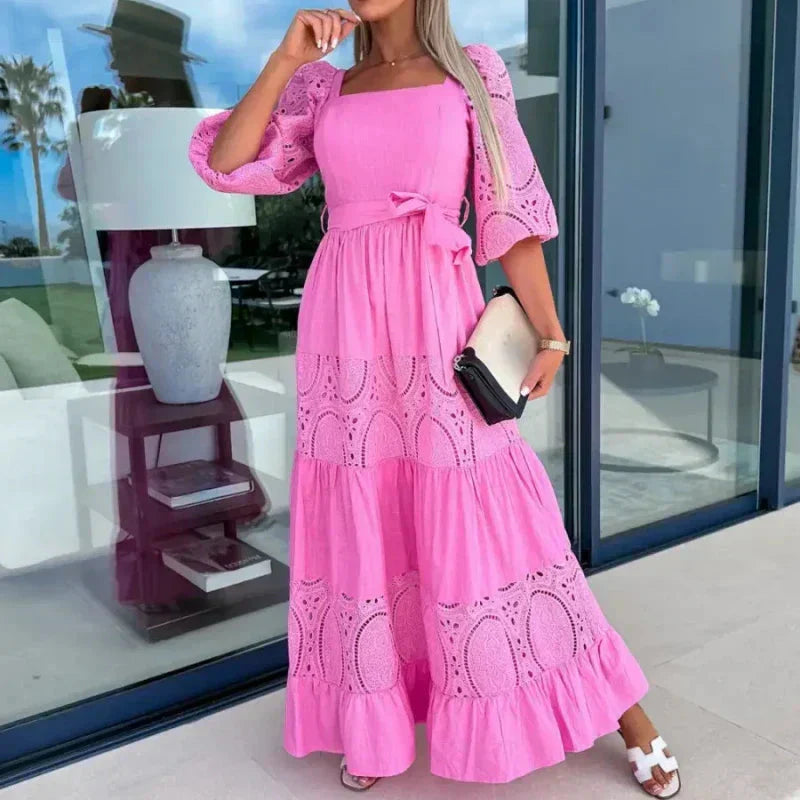 EMILY | LACE MIDI DRESS