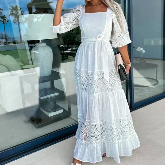 EMILY | LACE MIDI DRESS