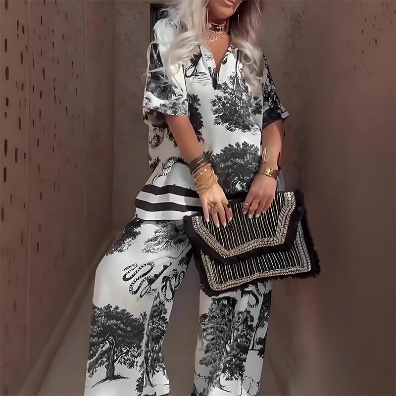 RUBY | V-NECK TWO-PIECE SET