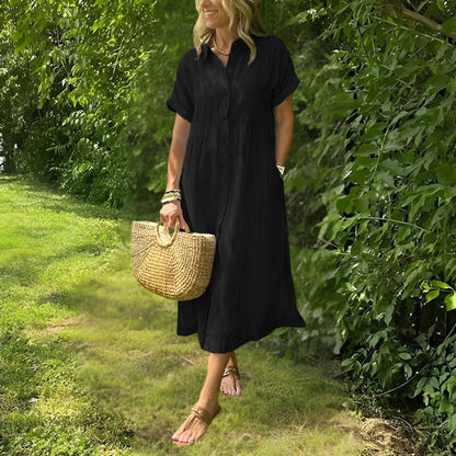 POPPY | FLATTERING STRIPED DRESS